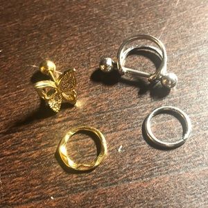 SOLD-LOT OF EAR JEWELRY